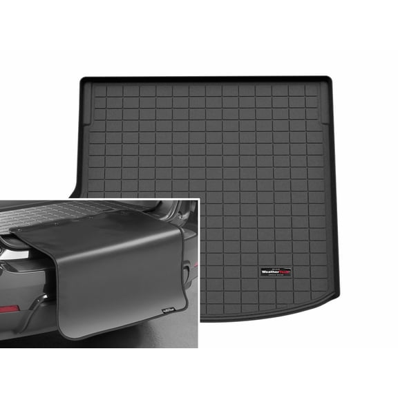 WeatherTech Cargo Trunk Liner with Bumper Protector compatible with 2024-2026 Chevrolet Equinox EV - Behind 2nd Row w/ Bumper Protector, Black