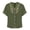 Army Green, variant on Women's Blouses Trendy V Neck Embroidered Summer Tops Solid Color Button Down Short Sleeve Tops for Women (Blue,S)