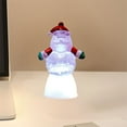 thumbnail image 3 of nvzhuang Christmas Light Up Snowman Figurines Santa Night Lights Christmas Desktop Ornament for Home Holiday Decor, 3 of 8