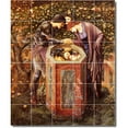thumbnail image 1 of Ceramic Tile Mural-Edward Burne-Jones Mythology 3. 21.25" w x 25.5" h using (30) 4.25 x 4.25 ceramic tiles, 1 of 3