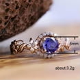 thumbnail image 3 of EOEMY Rose Gold Plated Ring Wedding Bride Ring Men Women Jewelry Gift Sz 6-10-6, 3 of 4