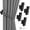 Black, variant on LELE LIFE 4 Pack Curtain Tiebacks Hooks, Wall Mounted Curtain Holdbacks with Screws, Decorative Drapery Alloy Hanger Holder, Black