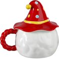 thumbnail image 4 of Santa Claus Ceramic Mug with Lid Christmas Coffee Mug Santa Tea Cup Cute Xmas Drinking Cup Holiday Gift for Women Men, 4 of 12