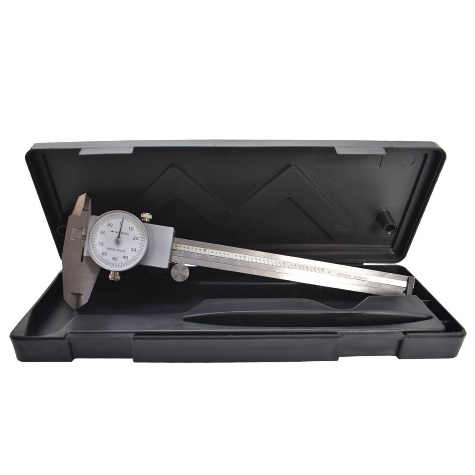 6 inch Digital Caliper 0.001" Stainless Steel Shockproof 4-Way Measurement with Plastic Case