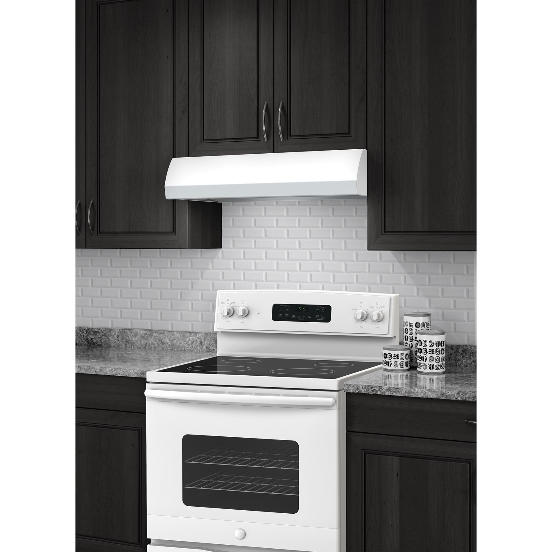 Broan BXT130WW Broan 270 Max Cfm 30-Inch Under-Cabinet 4-Way Convertible Range Hood -