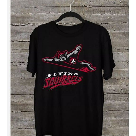 Richmond Flying Squirrels Men T-shirt BLACK Unisex S-5XL
