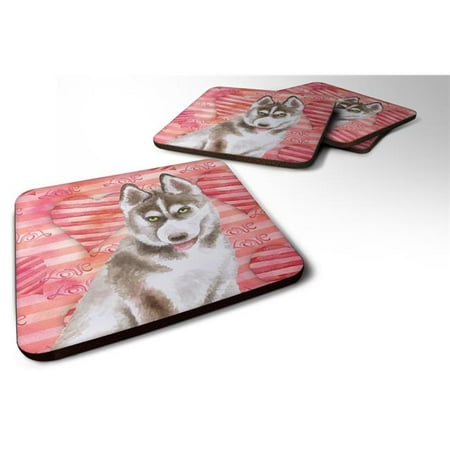 

Siberian Husky Grey Love Foam Coaster - Set of 4