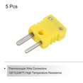 Mini Type K Thermocouple Connector Male Plug Adapter High Temperature