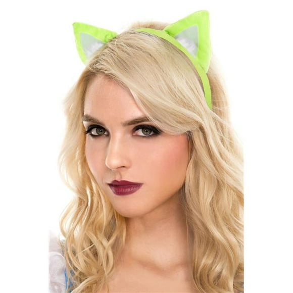 Cat Ears with Headband - Neon Green