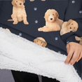 thumbnail image 3 of Oversized Wearable Blanket Hoodie,Goldendoodle Dog Sherpa Blanket Hoodie with Super Pockets,Super Warm Fuzzy Pullover for Women & Men, 3 of 6