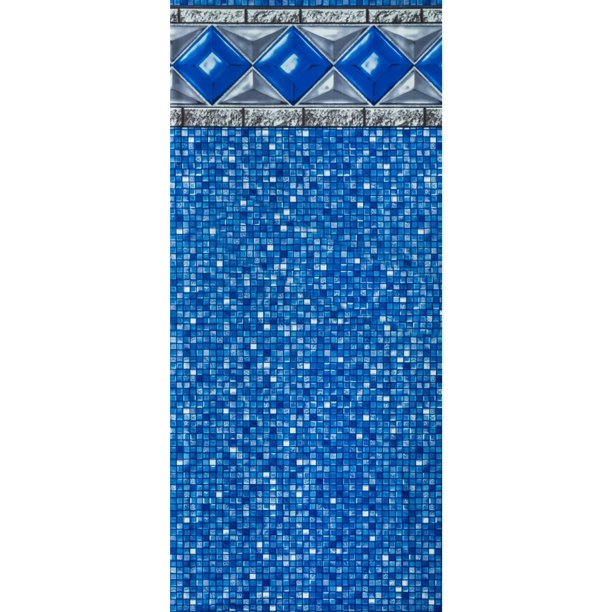 24' Round Crystal Tile Unibead Pool Liner Wall Foam and Adhesive Spray Kit - Walmart.com