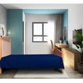 thumbnail image 2 of Lorviah 3 Piece Microfiber Sheet Set Twin Size - Wrinkle, Shrink & Fade Resistant Bedding - Includes Deep Pocket Fitted Sheet, Flat Sheet & Pillowcase - Navy Blue, 2 of 5