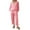 C45/Red, variant on XIYON Womens Pajama Sets Fashionable Leisure Plaid Pajama For With Ruffled Hem Long Pants And Relaxed Collar Shirt Soft Sleepwear Loungewear