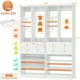 thumbnail image 4 of Aheaplus 4.6 FT (56") Closet Organizer System with Drawers & Shelves, Free Standing Reach-in Tower for Small Walk-in Closets, 1200+ LBS Max Load, White, 4 of 5