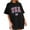 Black, variant on Womens USA Oversized T-Shirts Short Sleeve Crewneck Shirts Independence Day Blouses Casual Loose Beach Tops