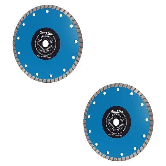 Makita 724907-3B 7-Inch Diamond Saw Blade for Circular Saw 5007NB, HS7610 (2-Pack)