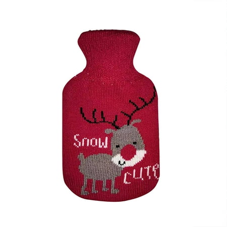 

Water Injection Hot Water Bottle Winter Plush Portable Warm Water Bag Home Essentials