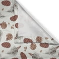 thumbnail image 3 of Pine Cone Curtains 2 Panels Set, Natural Toned Conifers with Spruce Branches Fir Winter Doodle Rustic Woodland Art, Window Drapes for Living Room Bedroom, 55W X 39L Inches, Multicolor, by Ambesonne, 3 of 3