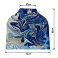 thumbnail image 2 of PKQWTM Blue And Gold Liquid Texture Nursing Cover Baby Breastfeeding Infant Feeding Cover Baby Car Seat Cover, 2 of 2
