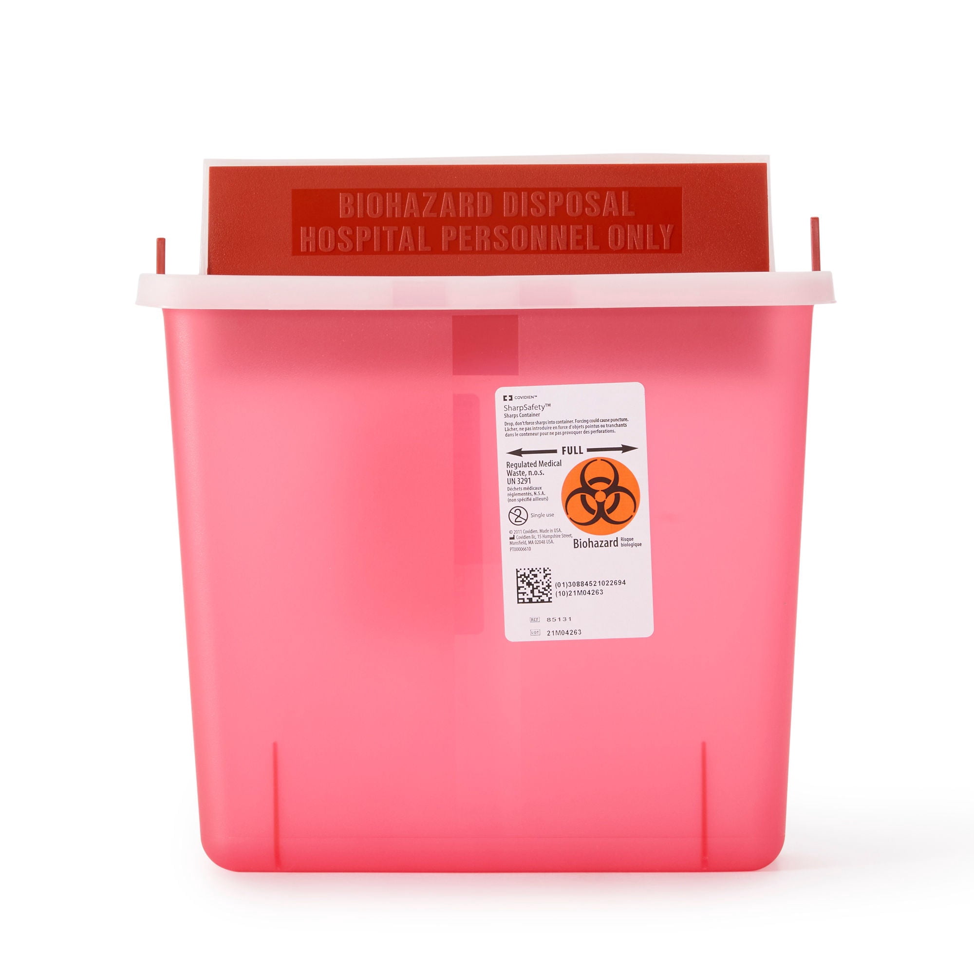 In-Room Sharps Container 1.25 gal. Horizontal Entry Case of 20