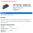 thumbnail image 2 of Battery Hold Down - Compatible with 1981 - 1986, 1988 - 1999 GMC C1500 1982 1983 1984 1985 1989 1990 1991 1992 1993 1994 1995 1996 1997 1998, 2 of 2