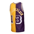 thumbnail image 3 of Men's Mitchell & Ness Wilt Chamberlain Purple/Gold Los Angeles Lakers Hardwood Classics 1971/72 Split Swingman Jersey, 3 of 5