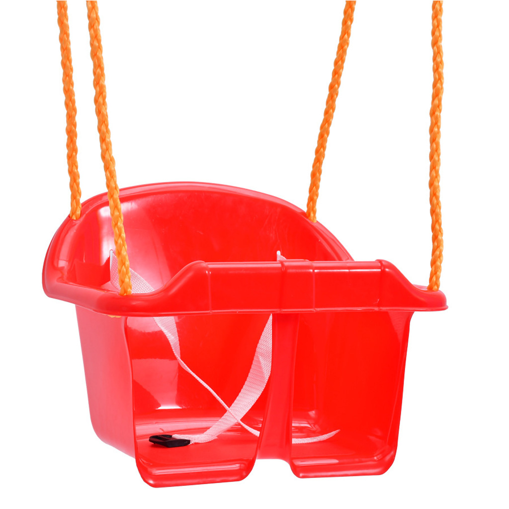 HEMLBOYW 14.6x12.2x11in Garden Tree Low Back Full Bucket Swing for Seat with Rope & Mounting Rings High Duty Toddler Swing Set plastic