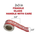 2 Rolls Of 1000 "FRAGILE HANDLE WITH CARE" Stickers - 2" X 3" Shipping Labels, AbleMailer Brand