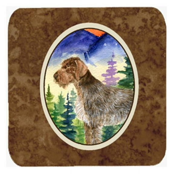 German Wirehaired Pointer Foam Coasters - Set 4