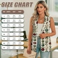 thumbnail image 7 of Uorisanigo Christmas Ball Waistcoat Vest Women Size 3XL V Neck Sleeveless Women's Suit Vest with Pockets Open Front Blazer Jackets Elegant Christmas Costume Women, 7 of 7