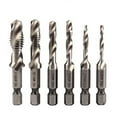 thumbnail image 4 of 1 Pcs Tap Drill Bit Hex Shank HSS Threaded Bit Screw Machine Compound Tap M3, 4 of 9