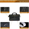 thumbnail image 4 of PYYNA-12 Inch Small Tool Bag for Men, Multi Pocket Small Tool Box, Canvas Tool Bags Organizer, Zipper Tool Tote for Mechanic & Electrician Storage Wrenches Pliers, 4 of 4