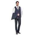 thumbnail image 3 of Porto Filo 3 Piece Indigo Men's Slim Fit Suit, 3 of 4