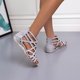 thumbnail image 5 of Amzcrzy Zapatos de mujer,Zapatos de mujer,Zapatillas de mujer, Sandalias de verano con tiras y suela plana para mujer, informales y con punta abierta. Sandalias Mujer Zapatillas De Casa, 5 of 8