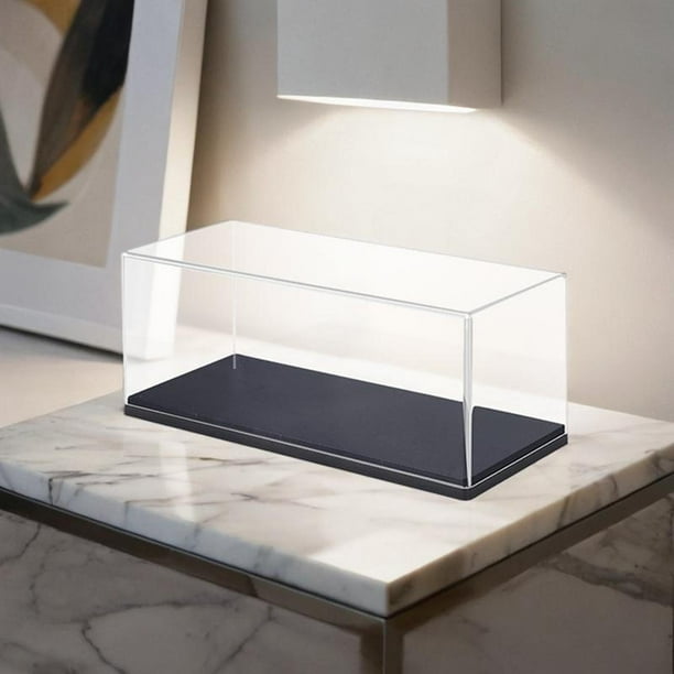 Vitrina de acrílico transparente para maquetas de coches, escala 1:32, apilable y transparente, para coleccionistas de coches de juguete y obras de