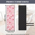 thumbnail image 4 of TSOVTHRID Strawberry Floral Bowknot Pink Print Quilted Dining Chair Slipcovers Stretch Comfy Chair Seat Covers Washable Removable Seat Cushion Covers with Detachable Strap, Set of 2, 4 of 7