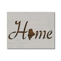 Maine State Stencil Home Love Template Reusable 8.5 x 11 for Painting on Walls, Wood, Etc. By Stencilville