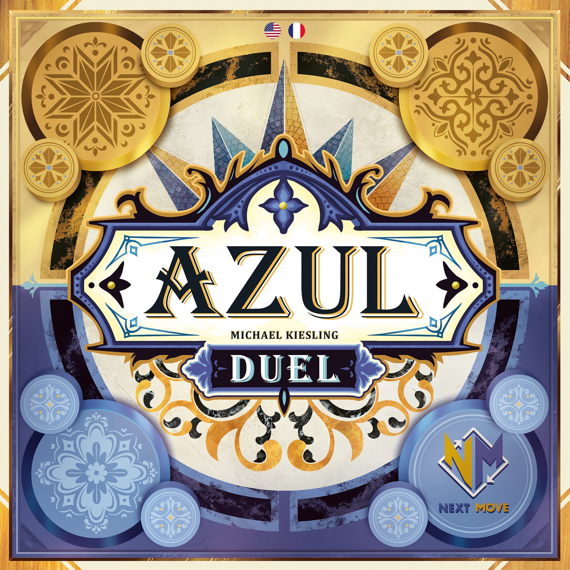 Azul Duel 2 Player Family Board Game for Ages 10+, from Asmodee