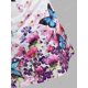 thumbnail image 4 of Tapa de camiseta de camisetas de mariposa floral de talla grande Rosegal Camisetas sin mangas de talla grande, 4 of 5