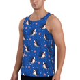 thumbnail image 2 of Fuzoiu Cute Shark Cartoon Print Men's Workout Tank Tops,Sleeveless Gym Shirt Quick Dry,Fitness Bodybuilding T-Shirt,Muscle Athletic Workout Tee-4X-Large, 2 of 7