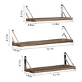 thumbnail image 2 of Floating Frame Wall Mounted, Imitation Wood Wall Frame Decoration Set of 3 for Bedroom, Bathroom, Living Room, Kitchen, Office, Laundry Room, 2 of 6