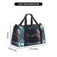 thumbnail image 3 of Kdxio Astronaut Helmet Reflections Travel Duffel Bag Gym Bag Weekender Travel Bag Gym Bag for Women &Men Airplane Travel Essentials for Flying, 3 of 7