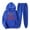 Blue, variant on Men's Tracksuit 2 Piece Hooded Athletic Sweatsuits Casual Running Jogging Sport Suit Sets