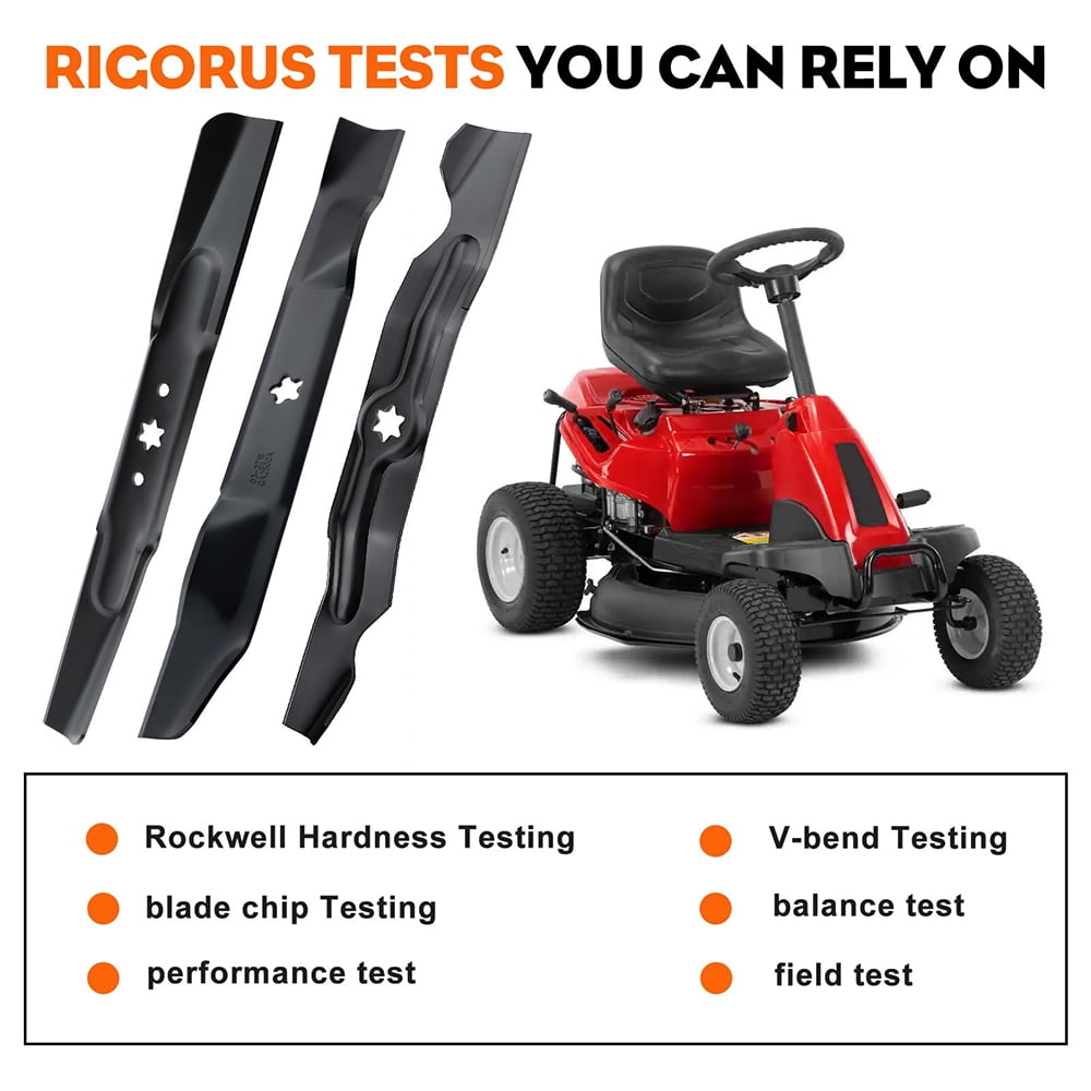 2 pieces 942-04385 Blades for Troy Bilt Craftsman 30 inch Deck Lawn Mower,TB30r TB30 R1000 R110 Cub Cadet CC30 CC30H