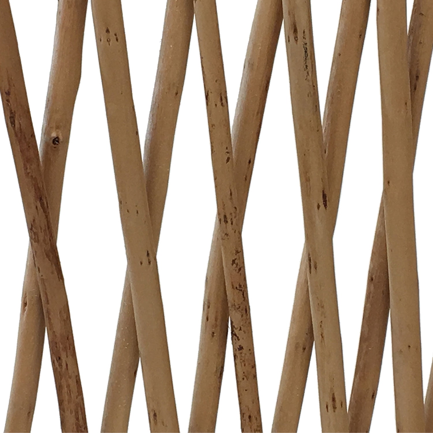 Backyard X-Scapes 72" L x 32" H x 0.5" D Peeled Willow Wood Trellis Plant Support