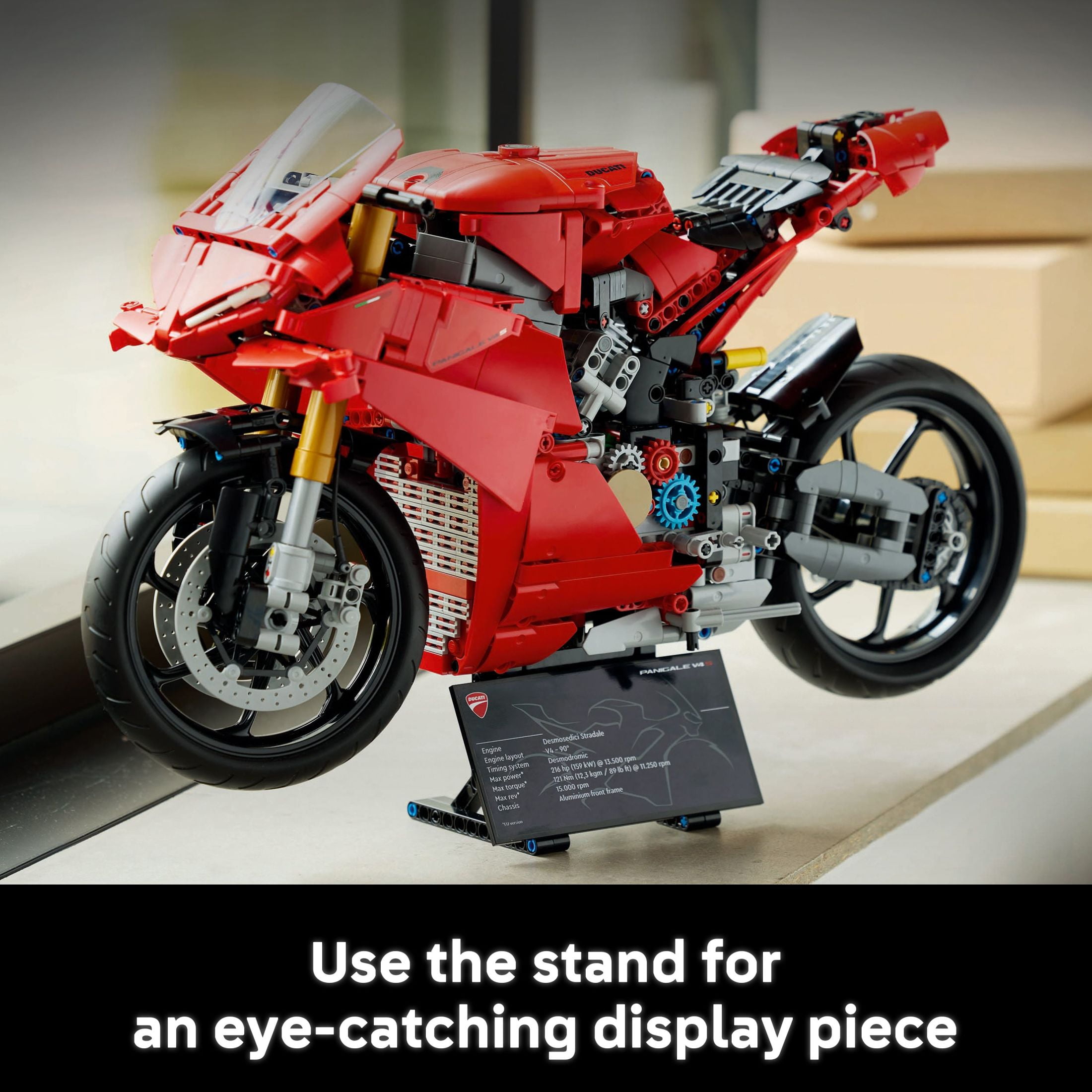 LEGO Technic Ducati Panigale V4 S Motorcycle Toy - Building Set for Adults, Men & Women, Ages 18+ - Gift for Ducati & Motorcycle Fans - 42202