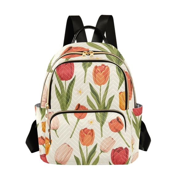 Flowers Partern Travel Laptop Backpack Casual Daypack Lightweight Bookbag Compartment for Business