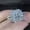 CR6551 silver, variant on Princess Cut Simulated Diamond Ring Wedding Jewelry Electroplating Finish Individually Packed Metal Ring Metal