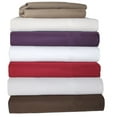thumbnail image 1 of 1500-Thread Count 100% Cotton Solid Duvet Cover and Pillow Sham Set Plum / King/Cal King, 1 of 1