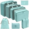 thumbnail image 7 of 9 Pcs Travel Packing Organizers Travel Packing Cubes for Suitcase Set Luggage Organizers for Suitcase Lightweight Travel Essential Bag with Large Toiletries Bag for Clothes Shoes, 7 of 7